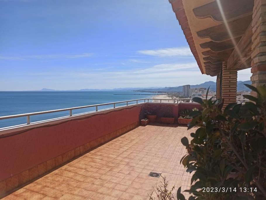 Apartamento Espectacular Terraza Y Vistas En 1A Linea De Playa Cullera Exterior foto
