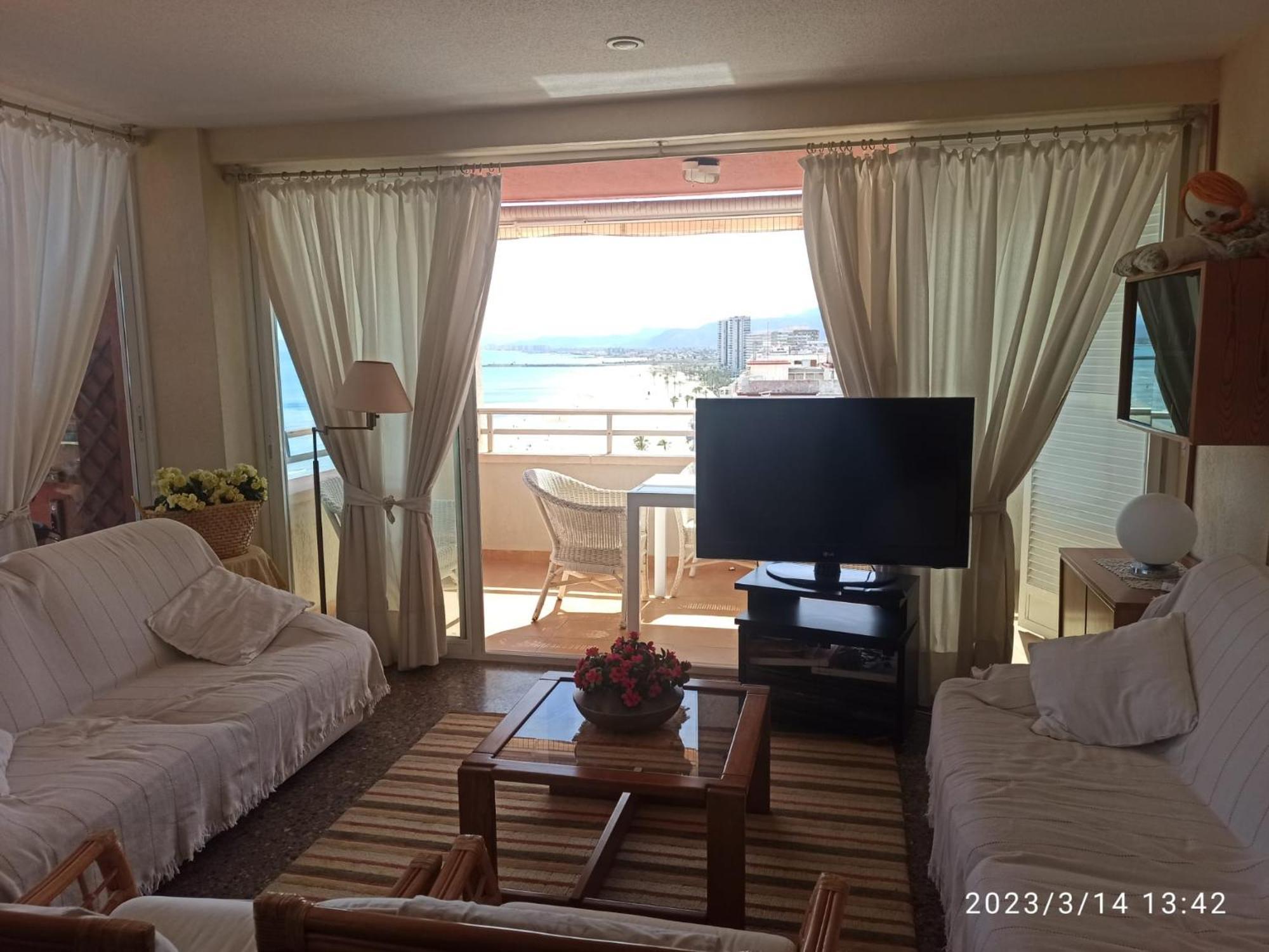Apartamento Espectacular Terraza Y Vistas En 1A Linea De Playa Cullera Exterior foto